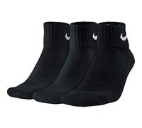 NIKE Quarter Sport Freizeit Socken Kurzsocken 3er Pack SX7667 010 Schwarz, Farbe:050 SCHWARZ/Black