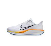 Laufschuh NIKE "QUEST 6", Herren, Gr. 45,5, weiß, off noir, blau crystal, total orange, Textil, Schuhe Laufschuh (86647953-45,5) weiß, off noir, blau crystal, total orange