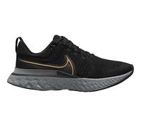 Nike React Infinity Run FK 2 Herren Running Trainers CT2357 Sneakers Schuhe (UK 7.5 US 8.5 EU 42, Black metallic Gold Smoke Grey 009)