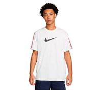 Nike Repeat T-Shirt White/Mystic Navy/University R S