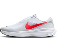 Nike Revolution 8 Straßenlaufschuh für Herren (extraweit) Laufschuh, White/Bright Crimson-Pure Platinum-Black, 44.5 EU X-Weit