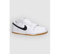 Nike SB Dunk Low Pro Iso Skateschuhe white / black / white / gum lig Gr. 7.5
