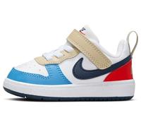 Nike Court Borough Low Recraft Babys und Kleinkinder Schuh, White/Thunder Blue-Lt Crimson, 23.5 EU
