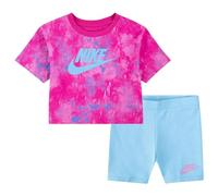 Nike Set für Mädchen Boxer Tee und Bike Short 36L658, fuchsia, 3-4 Jahre