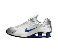 Nike Shox R4 Herren-Sneaker, White Racer Blue Iron Grey Metallic Silver, 39 EU