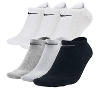 Nike Herren Socken Sport No Show, 3er Pack, Gr. 38-42, Mehrfarben (Multicolore - Noir/Blanc/Gris)