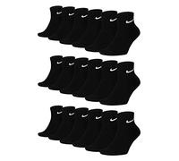 Nike Socken Damen Herren Weiß Schwarz Kurz Sportsocken Größe 34 36 38 40 42 44 46 48 50 Sparset SX7677