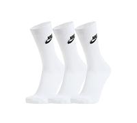 NIKE Socken DX5025 3er Pack NSW Everyday ESS Crew Socken, Größe:XL = 46-50, Farbe:100 White - Weiß