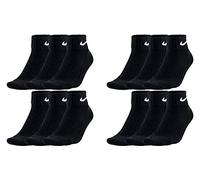 Nike Socken Herren Damen 6 Paar One Quater Socks Kurze Socke Knöchelhoch Weiß Schwarz Gemischt (weiss grau schwarz) Größe 34 36 38 40 42 44 46 48 50