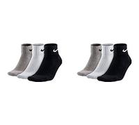Nike 9 Paar Socken One Quater Socks Herren Damen Kurze Socke Knöchelhoch, Farbcode + Farbe:A27 9 Paar bunt, Größe:46-50