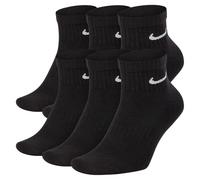 Nike Socken Herren Damen 6 Paar One Quater Socks Kurze Socke Knöchelhoch Weiß Schwarz Gemischt (weiss grau schwarz) Größe 34 36 38 40 42 44 46 48 50