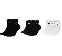 Nike Socken Herren Damen Weiß Schwarz Kurz 8 Paar Knöchel-Hoch 8er Pack Sparset Sportsocken 34-38 38-42 42-46 46-50, Größe:38-42, Farbe:weiß/schwarz/schwarz