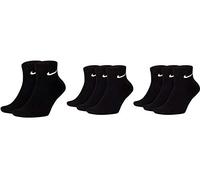 NIKE Socken Herren Damen Weiß Schwarz Kurz 8 Paar Knöchel-Hoch 8er Pack Sparset Sportsocken 34-38 38-42 42-46 46-50, Größe:38-42, Farbe:schwarz/schwarz/schwarz