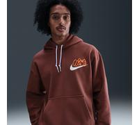 Nike Solo Swoosh Fleece-Hoodie für Herren - Braun S IH4293-218