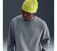 Nike Solo Swoosh Fleece-Rundhalsshirt für Herren - Grau XXL HV1086-063