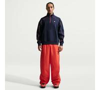 Nike Sportswear Air Herren-Fleeceoberteil Mit Viertelreißverschluss, Obsidian/Lt Crimson, II3143-451, S