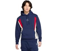 Nike Herren Kapuzenpullover AIR PO HOODY FLC HM0175-411 S Midnight Navy/Lt Khaki/ Gym Red