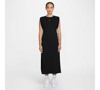 Shirtkleid NIKE SPORTSWEAR "W NSW NK CHLL FT DRESS", Damen, Gr. XL, N-Gr, schwarz, sail, Obermaterial: 70% Baumwolle, 30% Polyester, Kleider Shirtkleid, für sportliche Anlässe, aus French Terry, sport