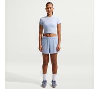 NIKE Sportswear Chill Knit Cropped T-Shirt Damen 407 - hydrogen blue/sail XL