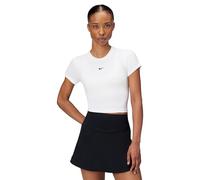 Nike Damen Kurzarm T-shirt Frau Sportswear Chill Stricken Weiß S