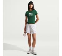 NIKE Sportswear Chill Knit Mid Cropped T-Shirt Damen 327 - sport green XL