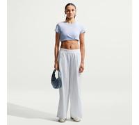 NIKE Sportswear Chill Knit Mod-Crop-T-Shirt Für Damen, Hydrogen Blue/Sail, FV5508-407, XL