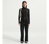 Nike Sportswear Chill Knit Schmal Geschnittenes Longsleeve Mit Stehkragen Für Damen, Black/White, HV5027-013, XL