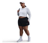 NIKE Sportswear Chill Knit Slim Crop Langarmshirt Damen 102 - white/black 0X