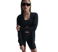NIKE Sportswear Chill Rib Knitjacke Damen 010 - black/black M