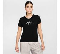 Nike Sportswear Chill Slim Graphic Damen T-Shirt, schwarz US: XS
