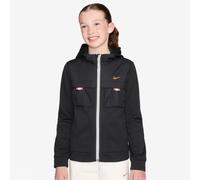 NIKE Sportswear City Utility Kapuzenjacke Kinder 011 - black/black/turf orange L (147-158 cm)