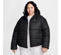 Nike Classic Puffer lockere Therma-FIT-Kapuzenjacke (Damen, große Größen) - Schwarz 3X FZ5901-010