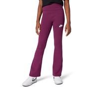 Nike Sportswear Classics Leggings Mit Hohem Taillenbund Für Ältere Kinder (Mädchen), Bordeaux/White, FZ5585-610, XL
