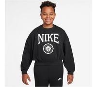NIKE Sportswear Club Boxy Crewneck Sweatshirt Mädchen 010 - black/white S (128-137 cm)