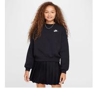 NIKE Sportswear Club Fleece Boxy Crewneck Sweatshirt Mädchen 010 - black/white XL (156-166 cm)