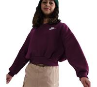 Nike - Girl's Club Fleece Boxy Crew-Neck Sweatshirt - Pullover, Gr. 134-146 M, lila (Bordeaux/White)