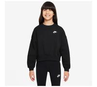 NIKE Sportswear Club Fleece Boxy Crewneck Sweatshirt Mädchen 010 - black/white XL (156-166 cm)