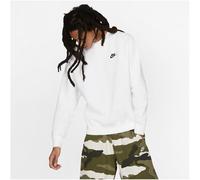 NIKE Sportswear Club Fleece Crew Sweatshirt Herren 100 - white/black XL