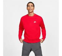 NIKE Sportswear Club Fleece Crew Sweatshirt Herren university red/white 3XL
