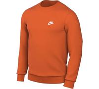 Nike Sportswear Club Fleece Herren-Rundhalsshirt, Safety Orange/White, BV2662-819, S