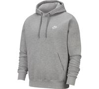 NIKE Sportswear Club Fleece Hoodie 063 - dk grey heather/matte silver/white M