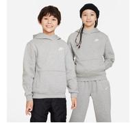 Nike FD3000-063 K NSW Club FLC HDY LBR Sweatshirt Unisex DK Grey Heather/White Größe M