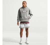 NIKE Sportswear Club Fleece Hoodie Herren 063 - dk grey heather/lt smoke grey/white S