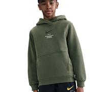 NIKE Sportswear Club Fleece Hoodie Jungen 325 - cargo khaki/black S (128-137 cm)