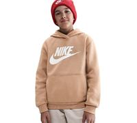 NIKE Sportswear Club Fleece Hoodie Kinder 200 - hemp/white XL (158-170 cm)