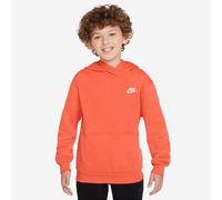 NIKE Sportswear Club Fleece Hoodie Kinder 842 - turf orange/white XL (158-170 cm)