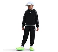 NIKE Sportswear Club Fleece Kapuzen-Trainingsanzug Kinder 010 - black/black/white/white S (128-137 cm)