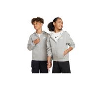 Nike Sportswear Club Fleece Kapuzenjacke Kinder - grau/weiß - 128-137