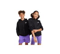 Kapuzensweatjacke NIKE SPORTSWEAR "CLUB FLEECE BIG KIDS' FULL-ZIP HOODIE" Gr. L (152/158), schwarz-weiß (black, white) Kinder Sweatjacken (22206061-L)