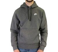 Nike, Sportswear Club Fleece, Kapuzenpullover Kohle Heathr / Anthrazit / Weiß, L